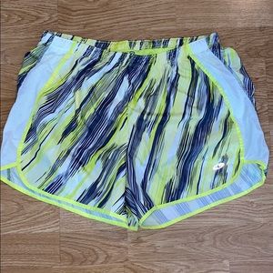 Neon running shorts